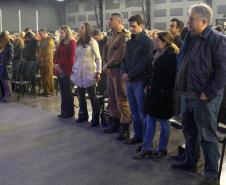 Curitiba, 04 de agosto de 2019.  Culto da Policia Militar Comunidade Alcance Foto: Comandante Geral Cel. Pericles de Matos e demais fieis da Igreja Comunidade Alcance.