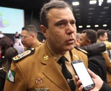 Curitiba, 04 de agosto de 2019.  Culto da Policia Militar Comunidade Alcance . Foto: entrevista Cel Prestes.