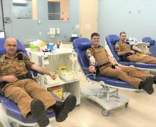 Em menos de dois dias, 13 policiais militares aderem à campanha de doação de sangue do 7º BPM no Noroeste do estado