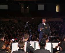 Curitiba, 06 de agosto de 2019. Concerto da Banda de Música do Colégio da Polícia Militar.