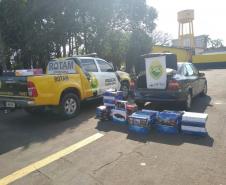 BPRv encaminha dupla com carro carregado com contrabando em Assis Chateaubriand (PR)