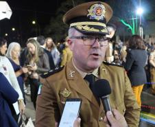 Curitiba, 07 de agosto de 2019. Aniversario Colegio da Policia Militar. Foto: entrevista Maj. Toniolo.