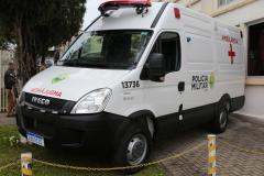 Hospital da Polícia Militar (HPM) recebe nova ambulância durante solenidade na Capital