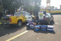 BPRv encaminha dupla com carro carregado com contrabando em Assis Chateaubriand (PR)
