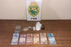 PM de Santo Antônio da Platina (PR) apreende 72 pedras de crack e duas pessoas acabam encaminhadas