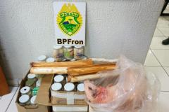 BPFron apreende frascos de palmito e animal silvestre abatido no Oeste do estado