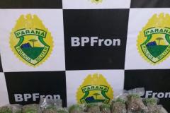 BPFron apreende quase 10 quilos de maconha em Guaíra (PR)
