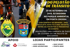 PM realiza evento para ciclistas em Ponta Grossa enfatizando a Semana Nacional de Trânsito