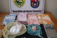 PM do Norte Pioneiro apreende drogas e recupera veículos 