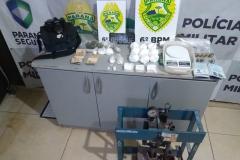 Quatro pessoas são presas pela PM em Cascavel por tráfico de drogas; ações foram conduzidas separadamente 