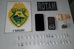 Mais um ponto de tráfico é fechado pela PM no Interior do Estado; desta vez, ação policial foi registrada em Paranavaí (PR) 