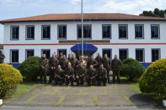 Policiais do 28º Batalhão participam de instrução com o Exército sobre guerra química na Lapa (PR)