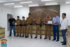 Câmara Municipal de Reserva homenageia policiais militares por desempenho de suas atividades na cidade