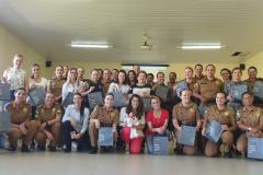 Palestra de conscientização ao câncer de mama é realizado na sede do 17° Batalhão em São José dos Pinhais (RMC)