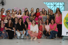Policiais femininas participam de café outubro rosa para conscientização ao câncer de mama em Ponta Grossa (PR)