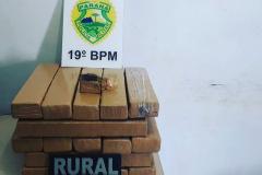 Durante abordagem, PM apreende mais de 25 quilos de maconha em Toledo (PR)