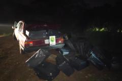BPFron apreende carro carregado com cigarros contrabandeados em Foz do Iguaçu (PR)