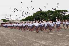 Colégio da PM em Curitiba forma 230 jovens no Ensino Médio durante solenidade militar na RMC