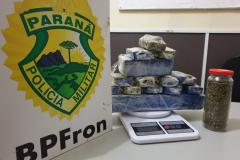 BPFron apreende mais de dois quilos de maconha e encaminha dois adolescentes em Guaíra (PR)