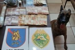 Cerca de 243 pinos de cocaína são apreendidos pela PM após cumprimento de Mandado Judicial em Apucarana, no Norte do estado