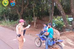 Polícia Rodoviária Estadual faz operações com unidades especializadas da PM para evitar a disseminação do coronavírus