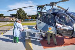 Helicóptero do BPMOA faz remoção aeromédica na Região Metropolitana