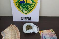 PM prende dois homens e apreende mais de 300 gramas de drogas no Sudoeste do estado
