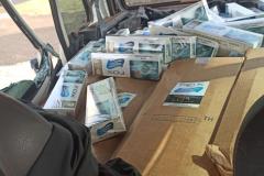 BPRv apreende cigarros contrabandeados do Paraguai em Entre Rios do Oeste