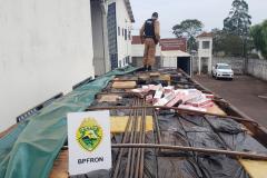 BPFron apreende 85 mil pacotes de cigarros contrabandeados no Oeste do estado