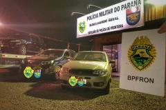 Carros com contrabando são apreendidos pelo BPFron em Toledo e Guaíra (PR)