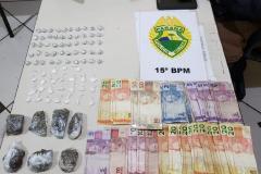 Dois adolescentes são apreendidos com crack, cocaína e maconha no município de Rolândia, no Norte do estado