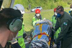 BPMOA resgata motociclista acidentado na divisa com São Paulo 
