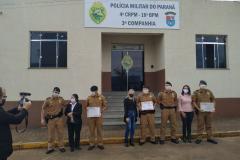 Policiais promovidos são homenageados por familiares e colegas de farda no Centro-Sul do estado