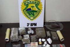 PM prende seis pessoas e apreende mais de um quilo e meio de drogas no Sudoeste do estado