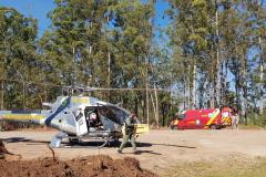 BPMOA faz resgate aeromédico de vítimas de acidente em Piraquara, na RMC