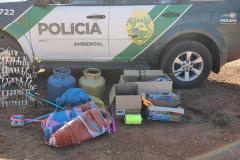 BPAmb-FV prende seis pessoas e apreende duas toneladas de carvão e três balões em ações distintas