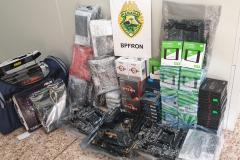 BPFron apreende 29 quilos de maconha, crack e materiais contrabandeados no Oeste do estado