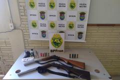 BPFron apreende 2,6 mil pacotes de cigarros, armas de fogo e agrotóxicos em situações distintas