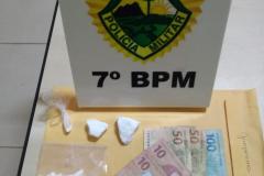 Policiais militares prendem autor de furto e apreendem drogas em cidades do Noroeste do estado