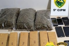 Em situações distintas, PM prende sete pessoas e apreende mais de oito quilos de maconha no Noroeste do estado