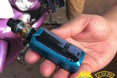 PM e Vigilância Sanitária de Cianorte (PR) fiscaliza e apreende narguilé e cigarro eletrônico