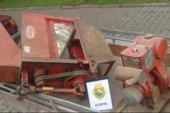 PM recupera máquina agrícola roubada e prende um dos autores no Sudeste do estado