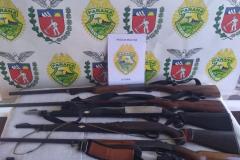 Em quatro dias, PM apreende 18 armas de fogo no Centro-Sul do estado
