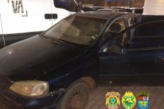 No Oeste do estado, BPFron apreende carro carregado com cigarros contrabandeados