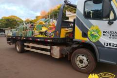 PM apreende mais de três toneladas de maconha em área rural de Toledo, no Oeste do estado