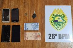Em Tibagi, PM cumpre mandado de Busca e Apreensão e apreende pés de maconha