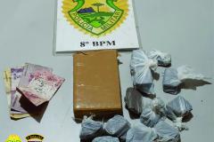 Em situações distintas, policiais militares do Noroeste prendem quatro pessoas e apreendem mais de 800 gramas de maconha