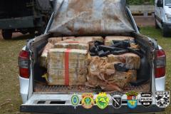 Meia tonelada de maconha é apreendida durante ação conjunta em Querência do Norte pela Operação Hórus/Ágata e Fronteira Sul