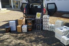 Carro carregado com 270 garrafas de vinho é apreendido pelo BPFron em Barracão (PR)