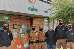 BPRv faz mobilização para doação de sangue em Curitiba em alusão aos 166 anos da PMPR